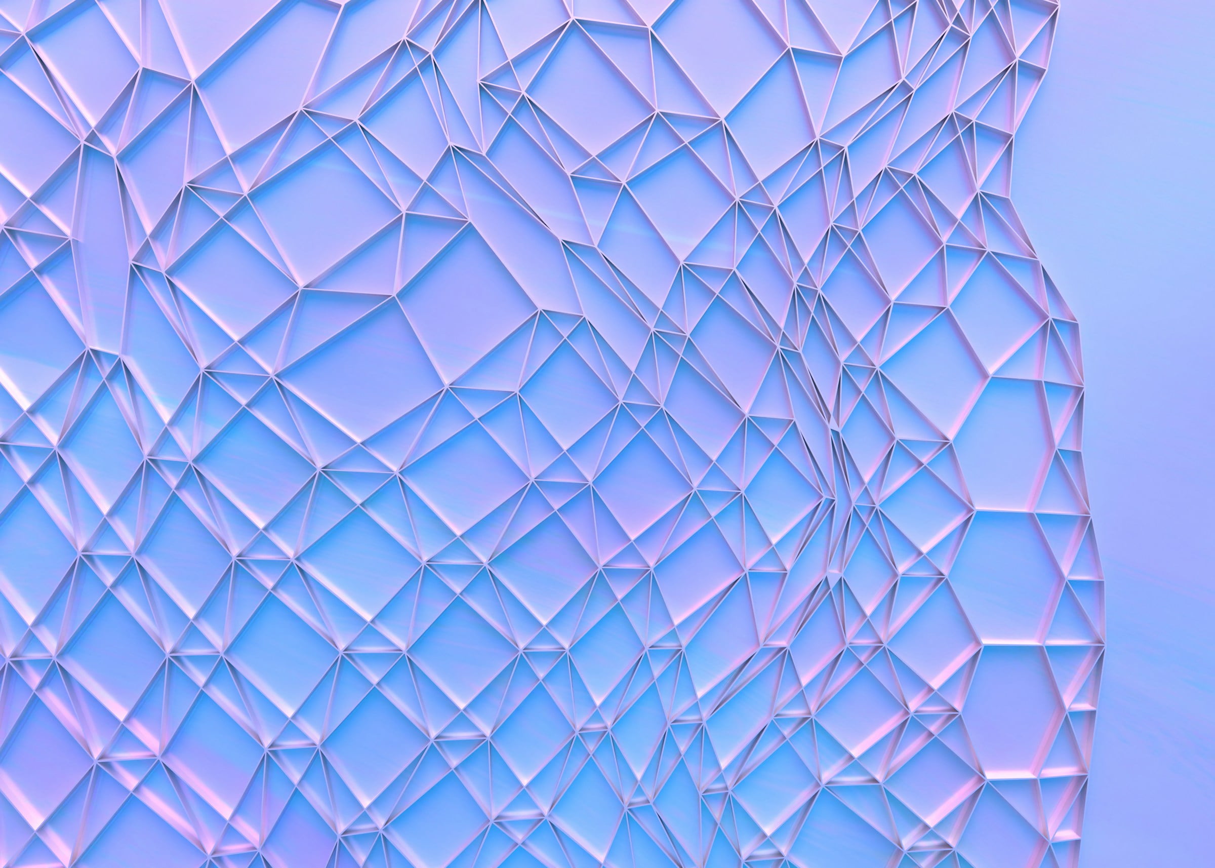 Story Consulting - a blue and purple background with many triangles